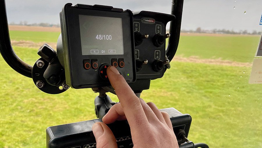 6,000-litre, 36m trailed Landquip sprayer control box