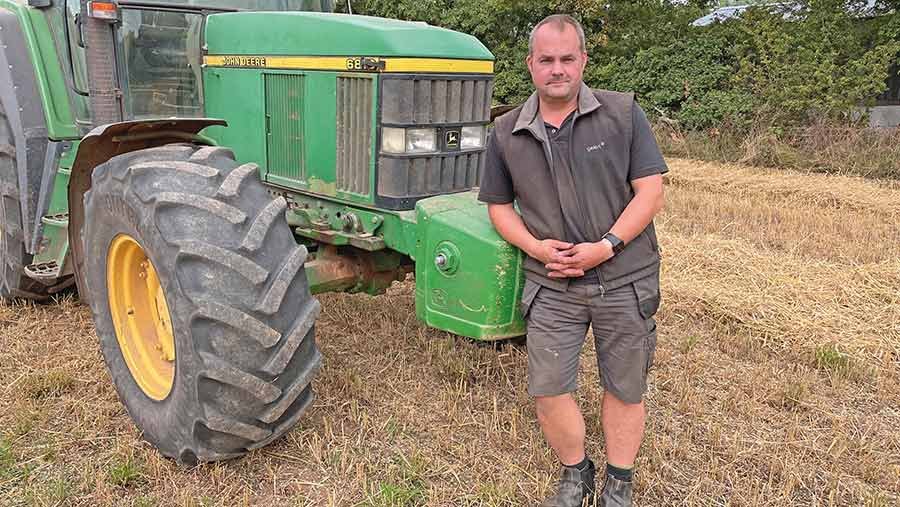 James Kent with tractor