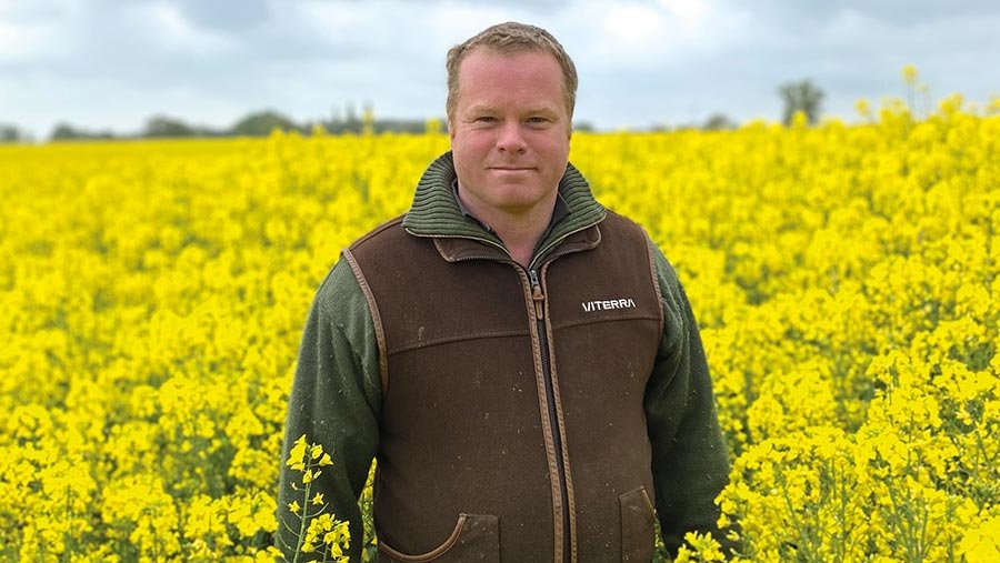 Farmer Andrew Manning in field