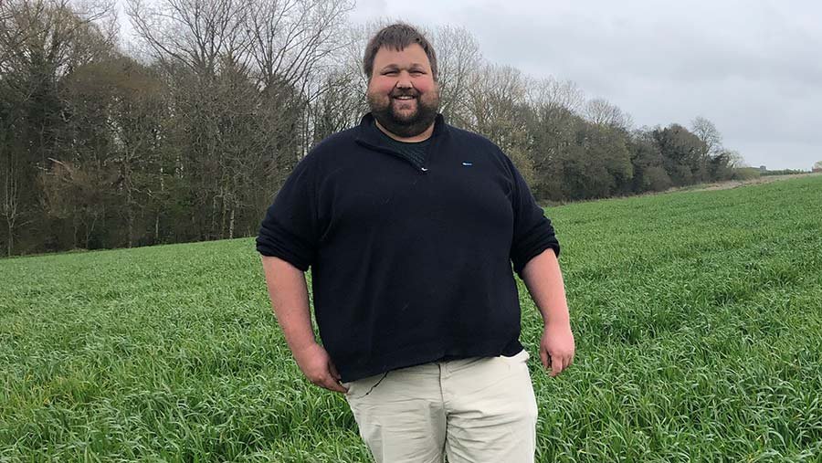 Man standing in a field