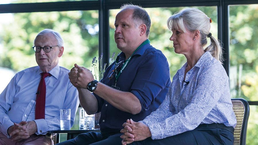 Lord Deben, Henry Dimbleby and Minette Batters