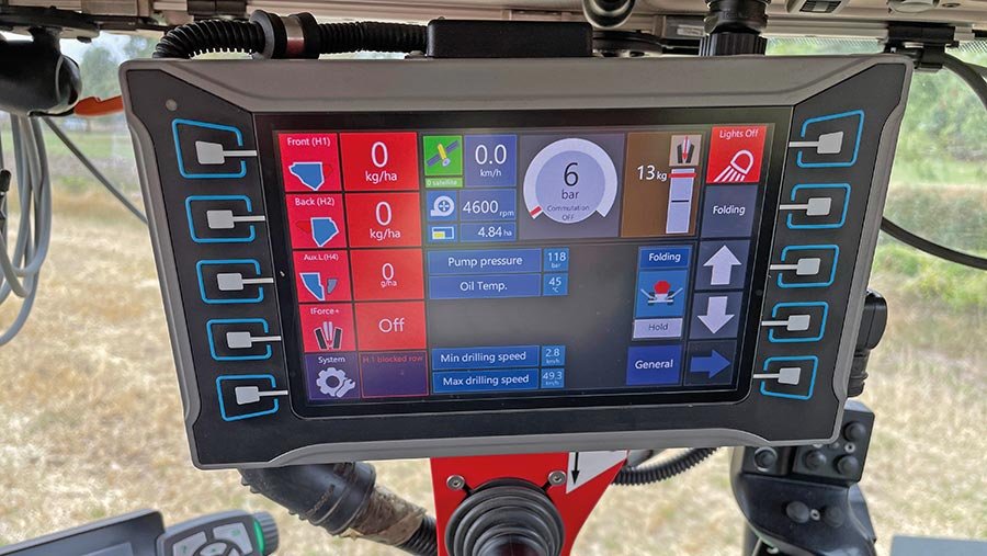 Novag drill control screen