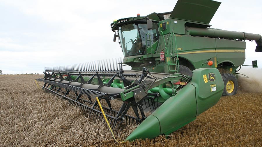 John Deere draper header