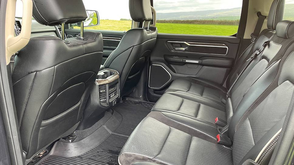 rear seats in Ram truck