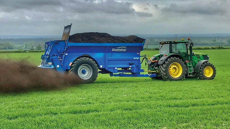 Bunning Lowlander on spring top dressing duties 