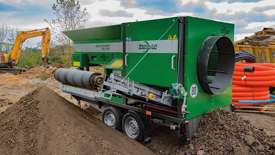 Zemmler MS1000 mobile rotary screener 