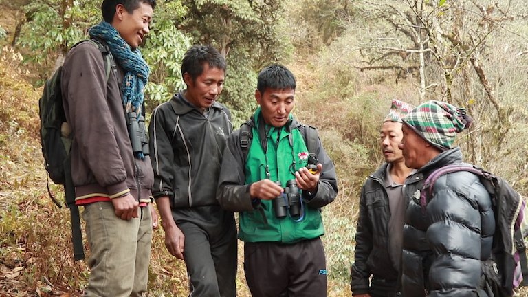 Forest guardians in Nepal. Image courtesy of Red Panda Network.