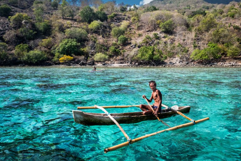 Fisherman in Indonesia.