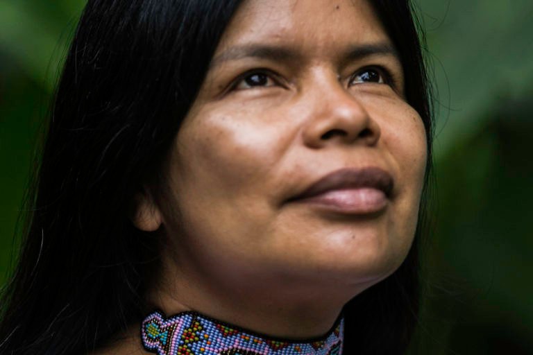 Patricia Gualinga, leader of the Sarayaku community in Ecuador. Image courtesy of Patricia Gualinga.