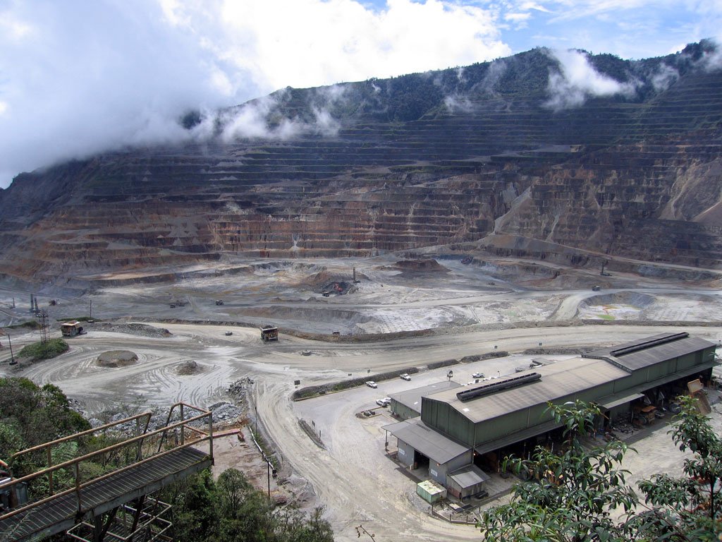 The Ok Tedi mine.