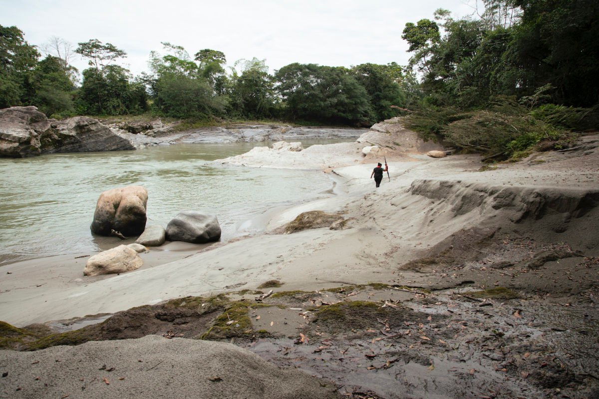 The Sinangoe Indigenous Guard periodically patrols the community’s territory