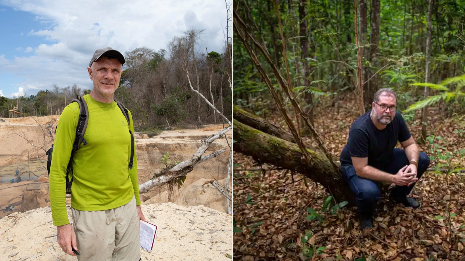 Brazil. Composite: João Laet/AFP/Getty Images (left); Daniel Marenco/Agência O Globo (right)