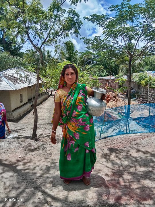 A woman in Satkhira, Bangladesh
