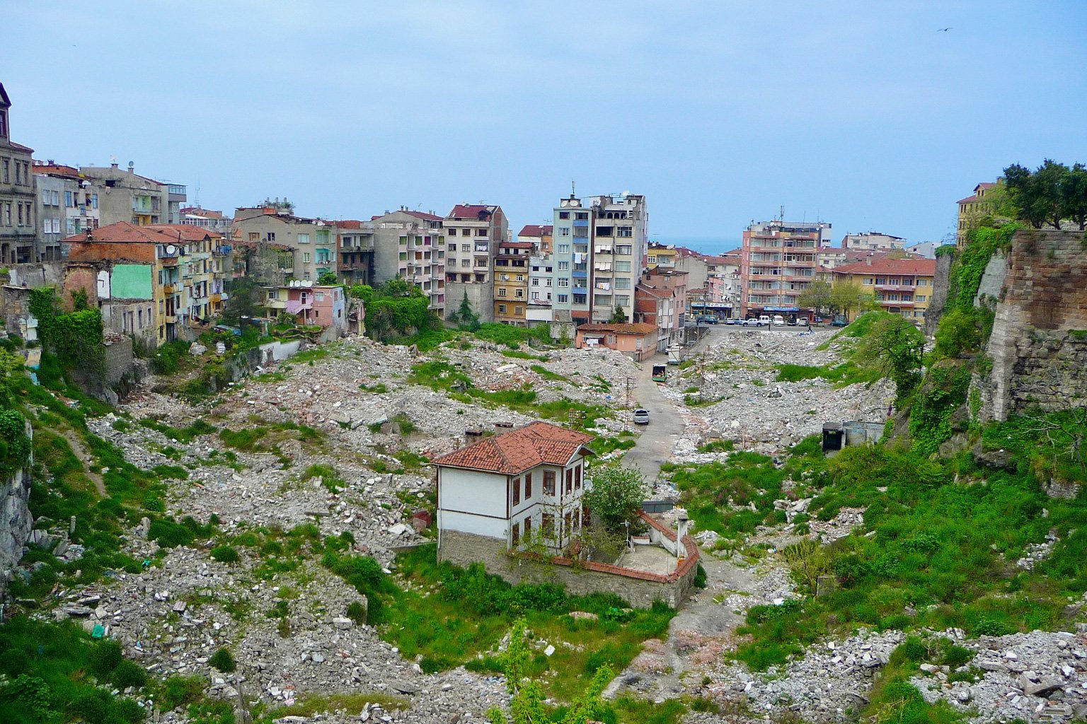 An area undergoing urban renewal in the Black Sea city.