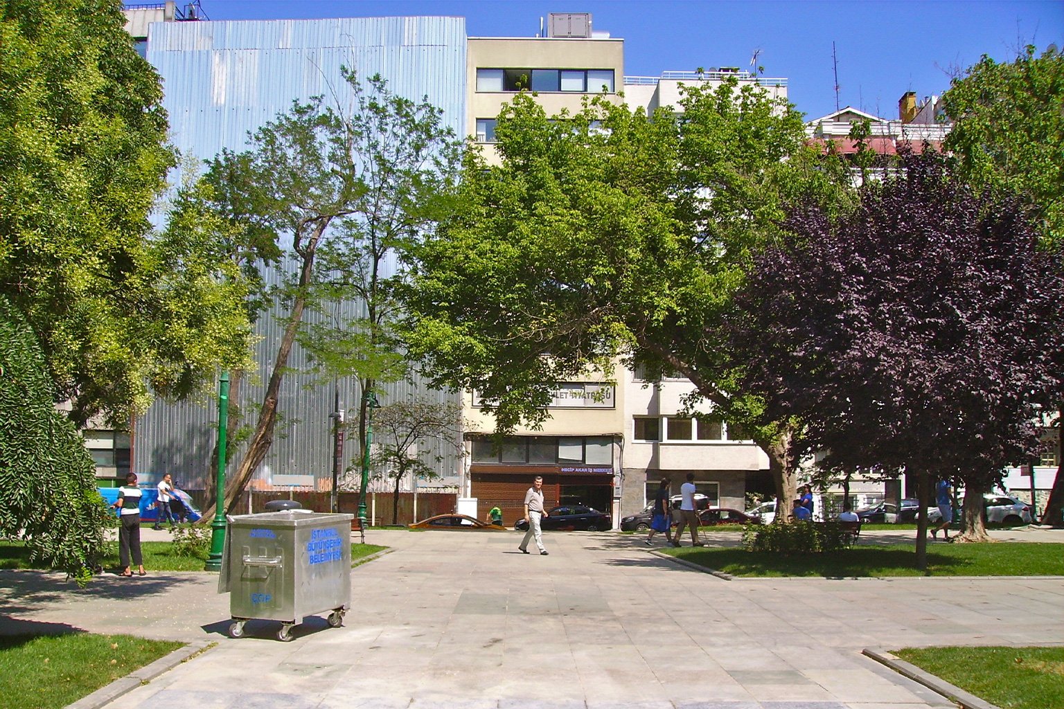 Gezi Park in Central Istanbul after mass protests to save it from destruction succeeded in 2013.