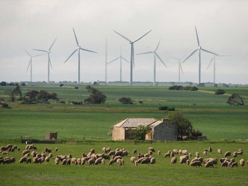 A wind farm in southern Australia. Image courtesy of David Clarke/Flickr.