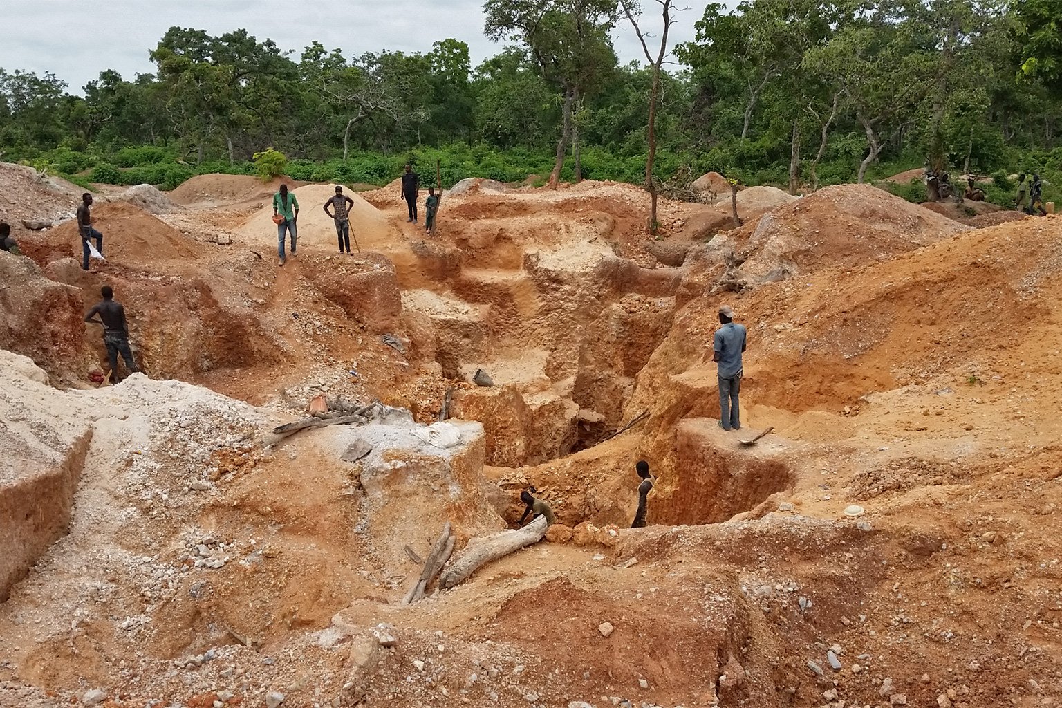 Gold mining in Nigeria.