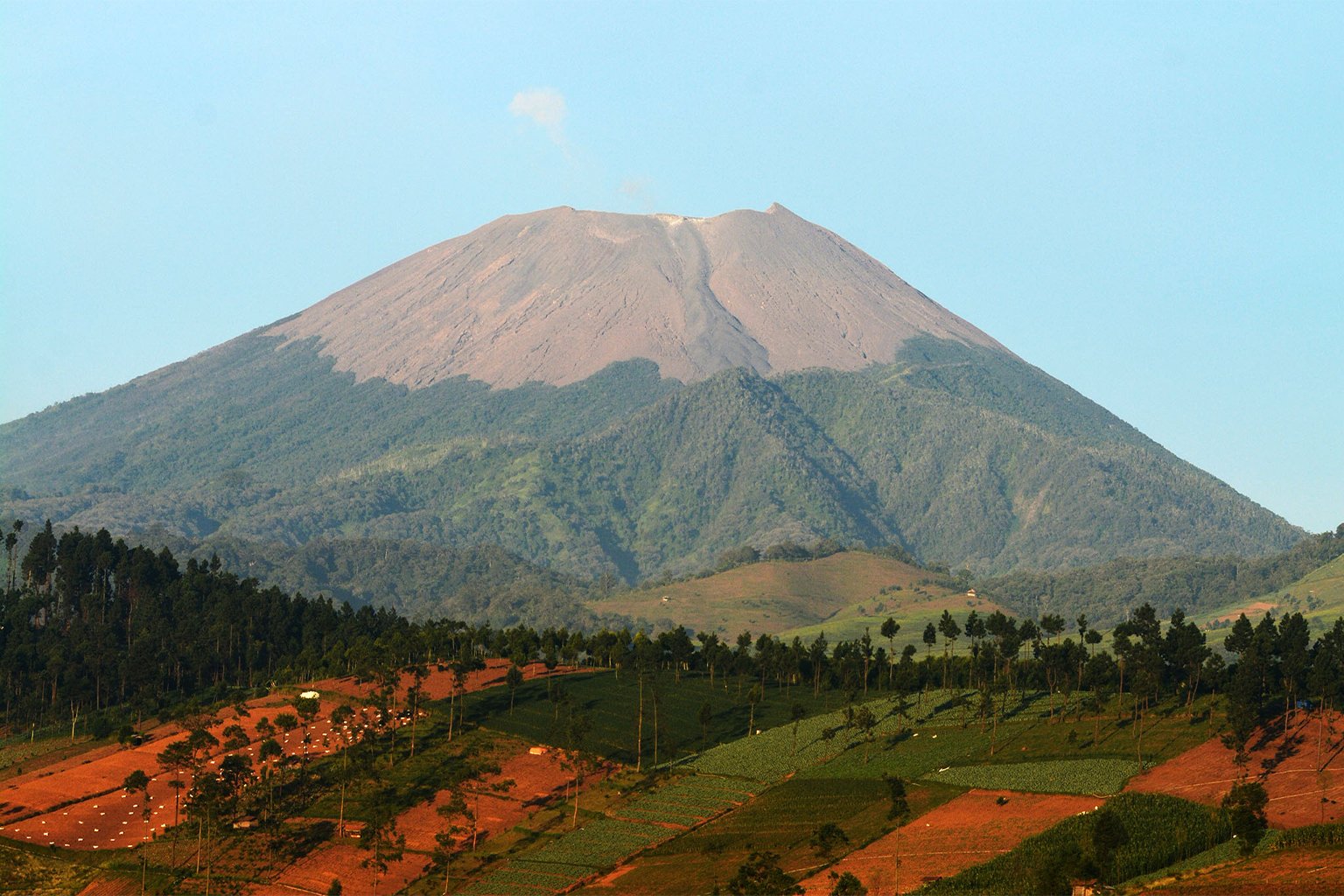 Mount Slamet, a volcano