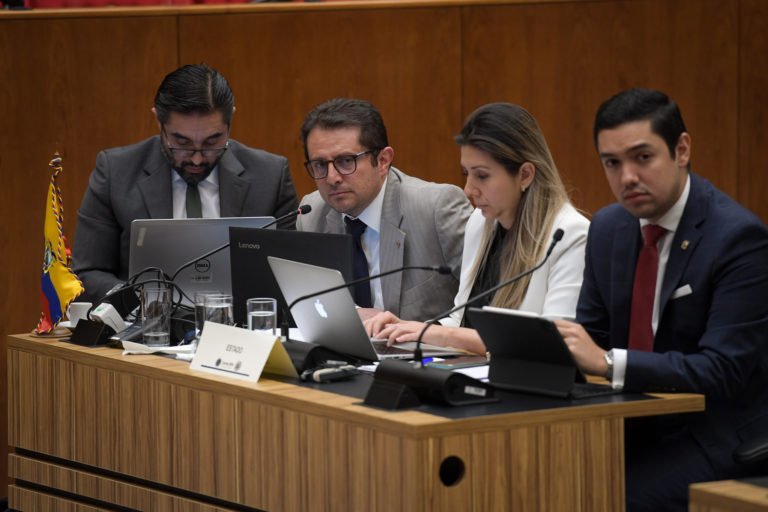 Attorneys representing the state of Ecuador in the case Tagaeri & Taromenane Indigenous people vs the Ecuadorian state. Image courtesy of the Inter-American Court of Human Rights via Flickr (CC BY-SA 2.0).