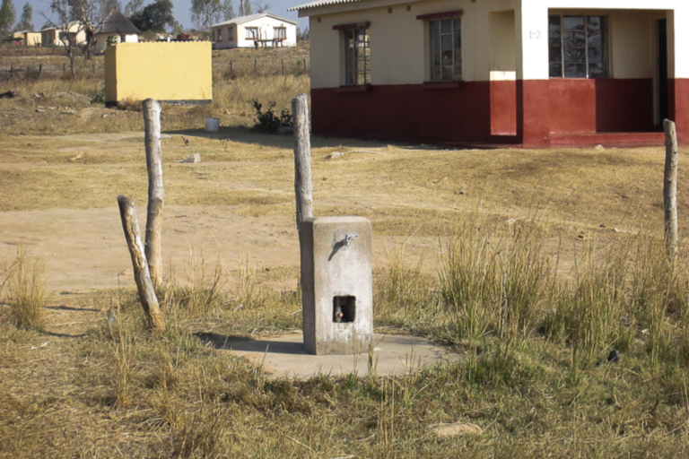 Some sections of ArdaTransau have spigots for communal use, but most families cannot afford the $5 fee, plus additional fines if they are caught watering more than three garden beds, according to the Centre for Research and Development. Photo by CRD.