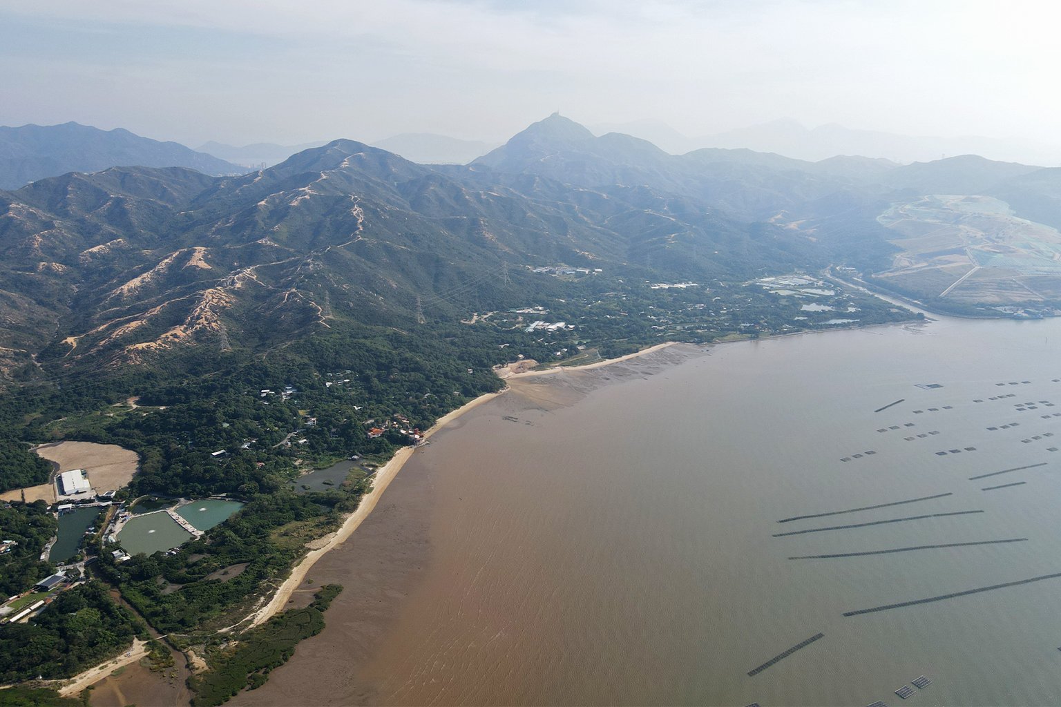 The Deep Bay coastline. 