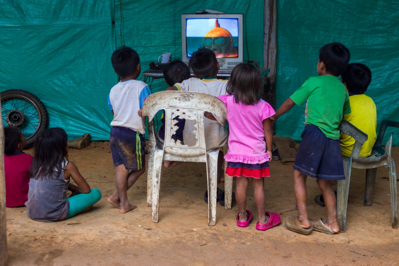 Indigenous children from the El Trompillo community. Image by Juan Carlos Contreras Medina.