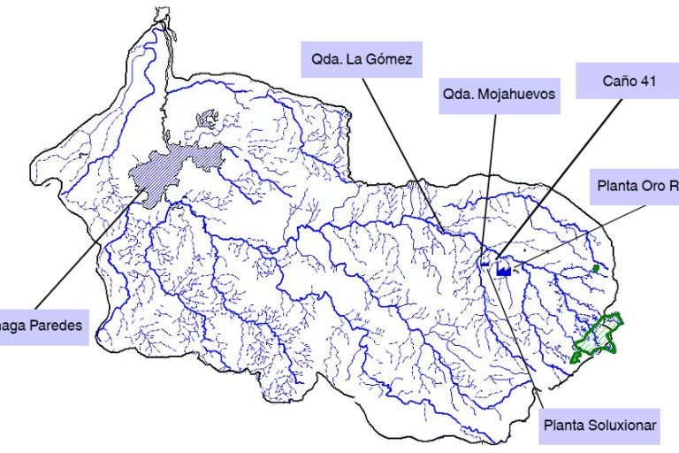 The Paredes wetland watershed.