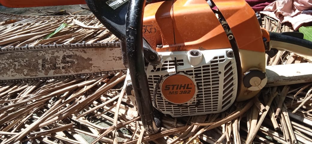 A chainsaw confiscated by the Puerto Nuevo patrol group. Image courtesy of Puerto Nuevo.